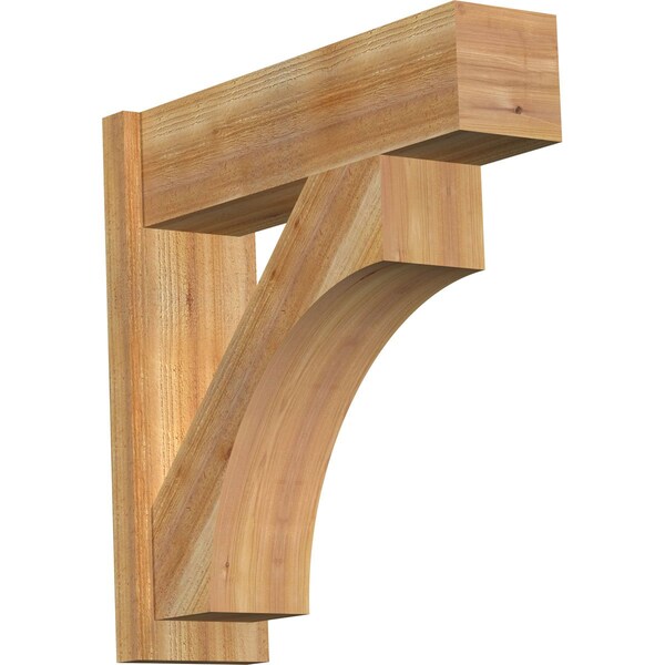 Ekena Millwork Westlake Block Rough Sawn Outlooker, Western Red Cedar, 8"W x 28"D x 28"H OUT08X28X28WTL05RWR - main